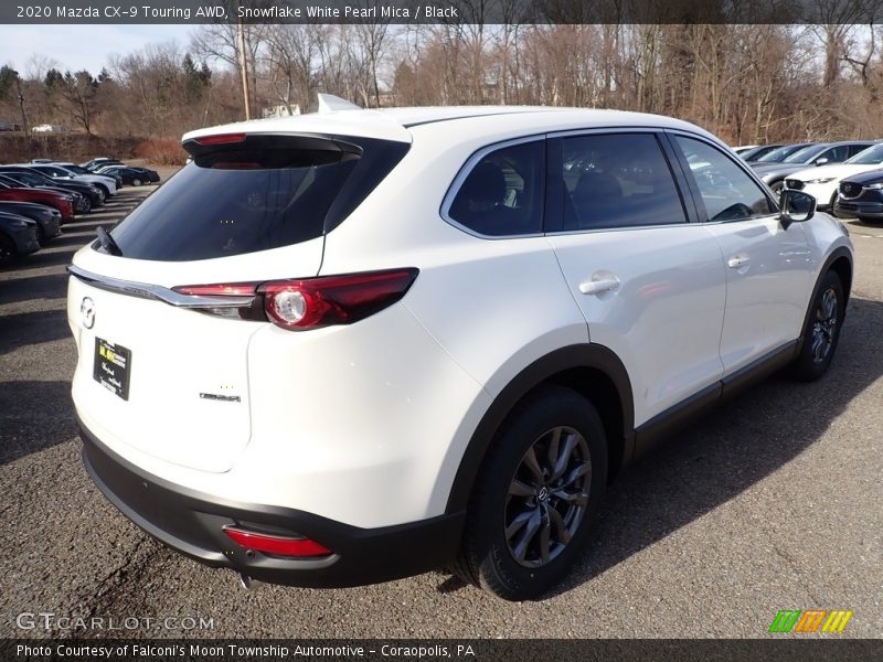 Snowflake White Pearl Mica / Black 2020 Mazda CX-9 Touring AWD
