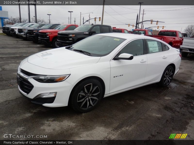 Summit White / Jet Black 2020 Chevrolet Malibu RS