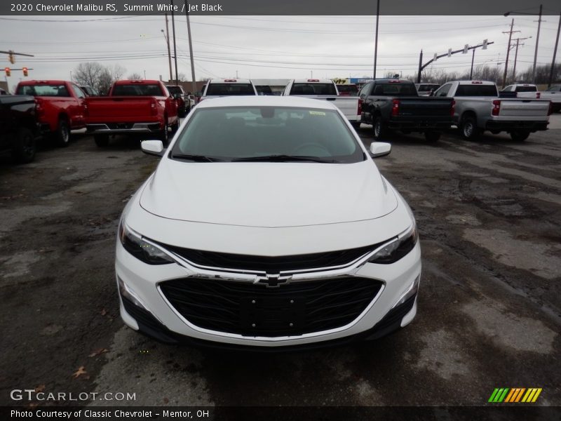 Summit White / Jet Black 2020 Chevrolet Malibu RS