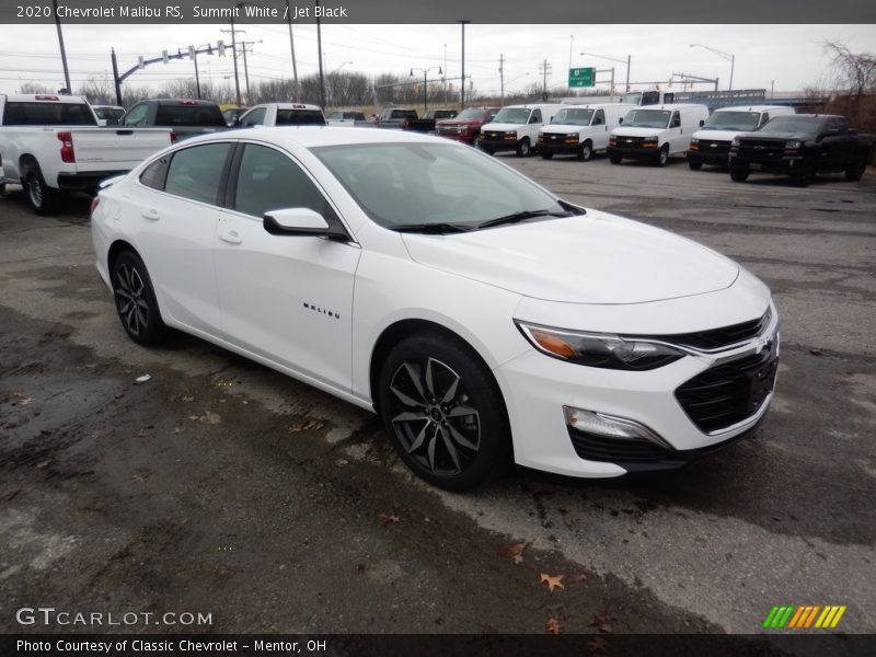 Summit White / Jet Black 2020 Chevrolet Malibu RS