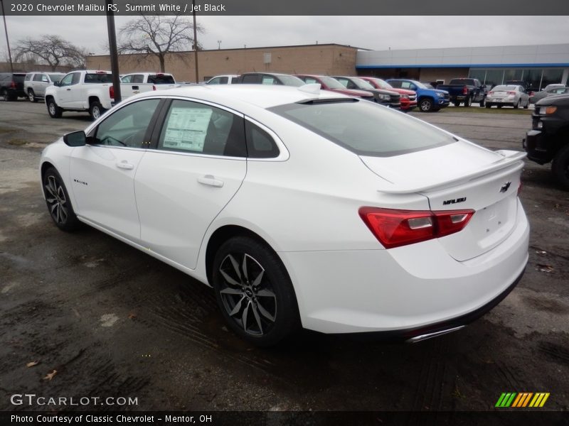 Summit White / Jet Black 2020 Chevrolet Malibu RS