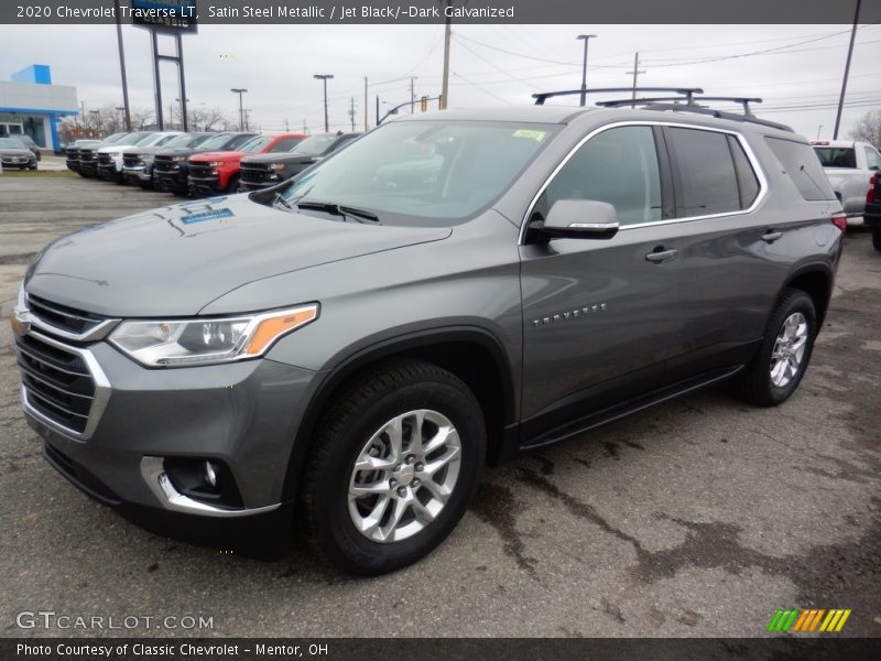 Satin Steel Metallic / Jet Black/­Dark Galvanized 2020 Chevrolet Traverse LT