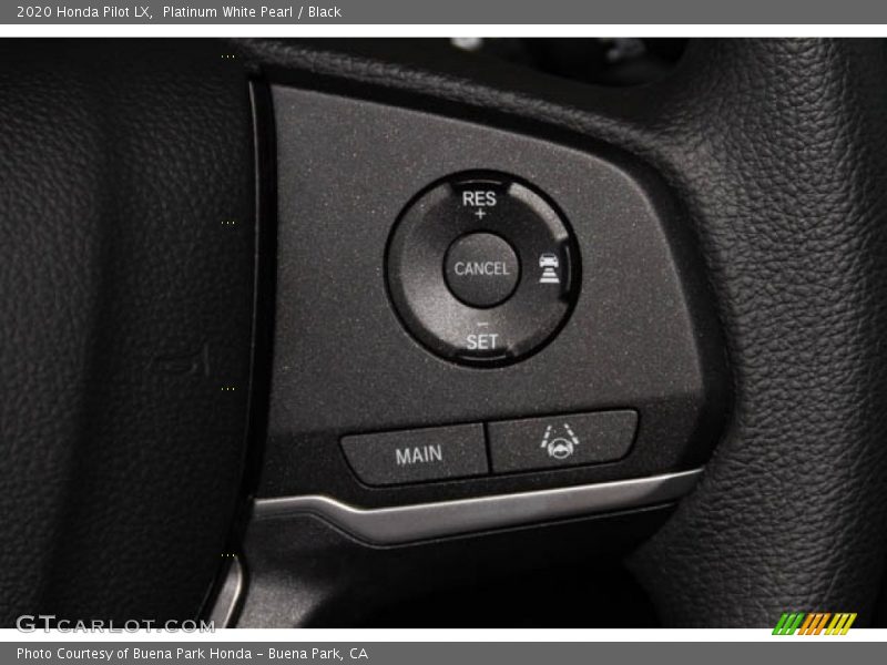 Platinum White Pearl / Black 2020 Honda Pilot LX