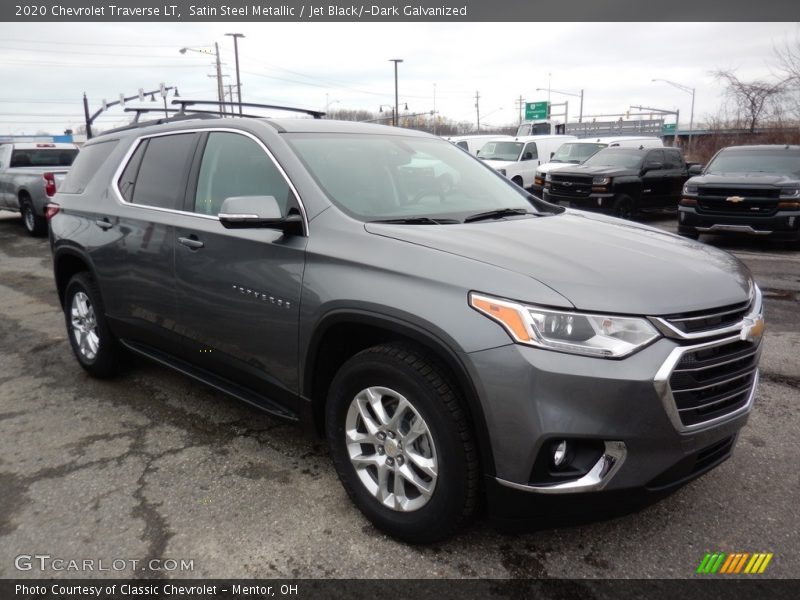 Satin Steel Metallic / Jet Black/­Dark Galvanized 2020 Chevrolet Traverse LT