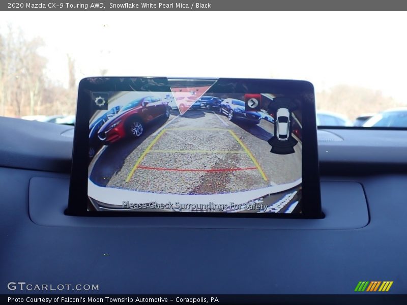 Snowflake White Pearl Mica / Black 2020 Mazda CX-9 Touring AWD