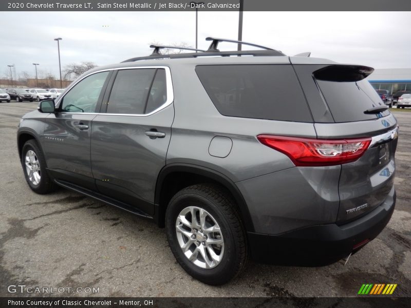 Satin Steel Metallic / Jet Black/­Dark Galvanized 2020 Chevrolet Traverse LT