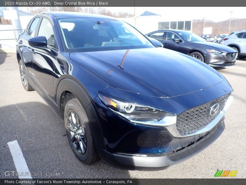 Deep Crystal Blue Mica / Black 2020 Mazda CX-30 AWD