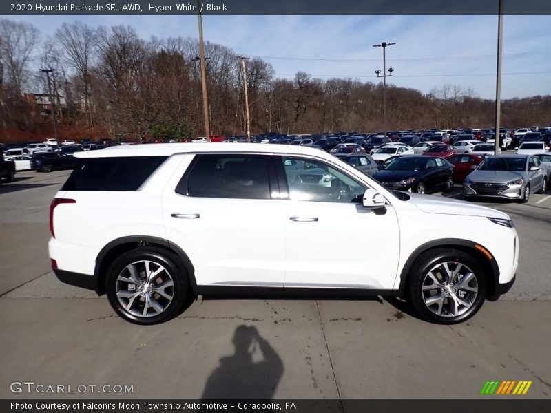 Hyper White / Black 2020 Hyundai Palisade SEL AWD
