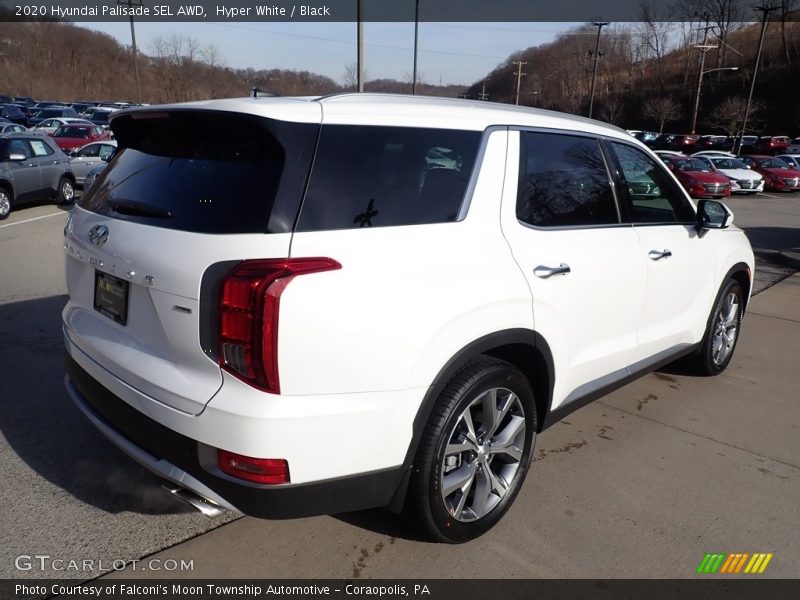 Hyper White / Black 2020 Hyundai Palisade SEL AWD