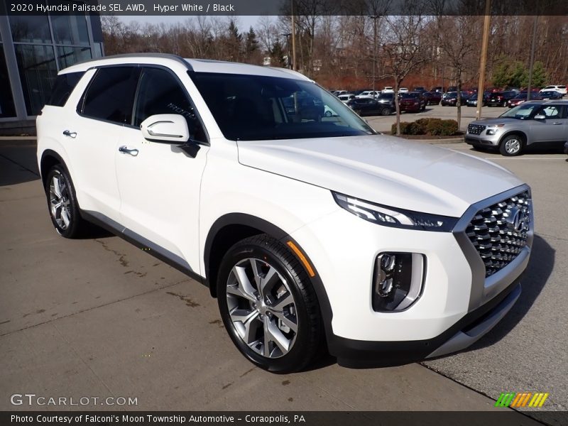 Hyper White / Black 2020 Hyundai Palisade SEL AWD