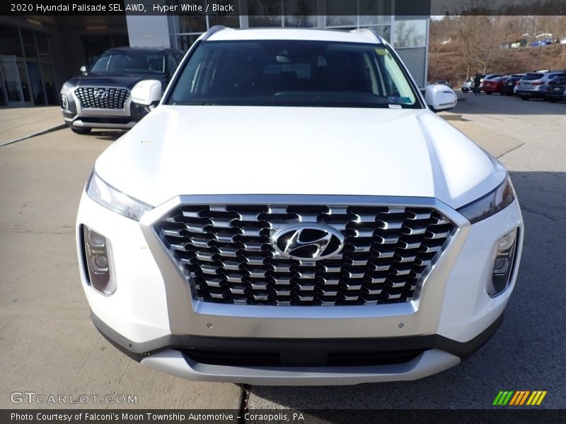 Hyper White / Black 2020 Hyundai Palisade SEL AWD