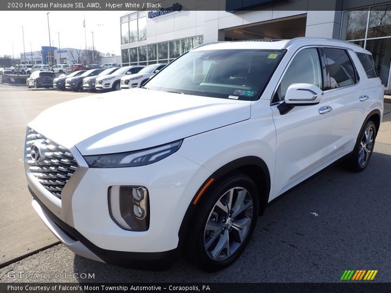 Hyper White / Black 2020 Hyundai Palisade SEL AWD