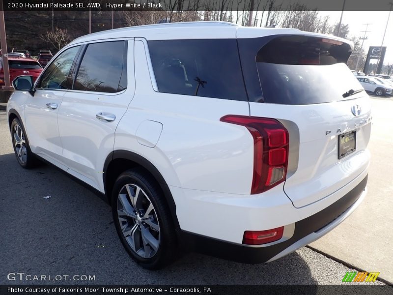 Hyper White / Black 2020 Hyundai Palisade SEL AWD