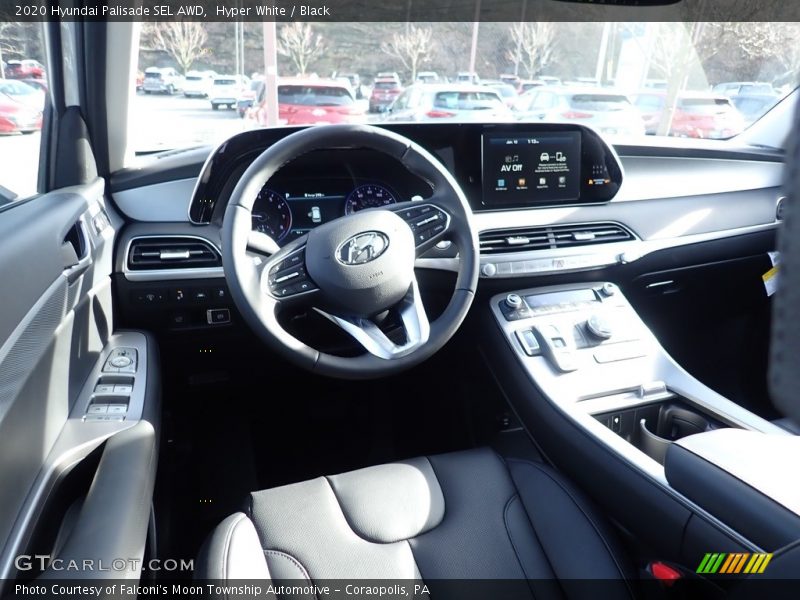 Hyper White / Black 2020 Hyundai Palisade SEL AWD
