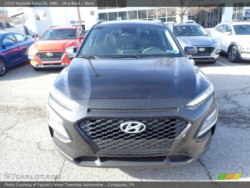 Ultra Black / Black 2020 Hyundai Kona SEL AWD