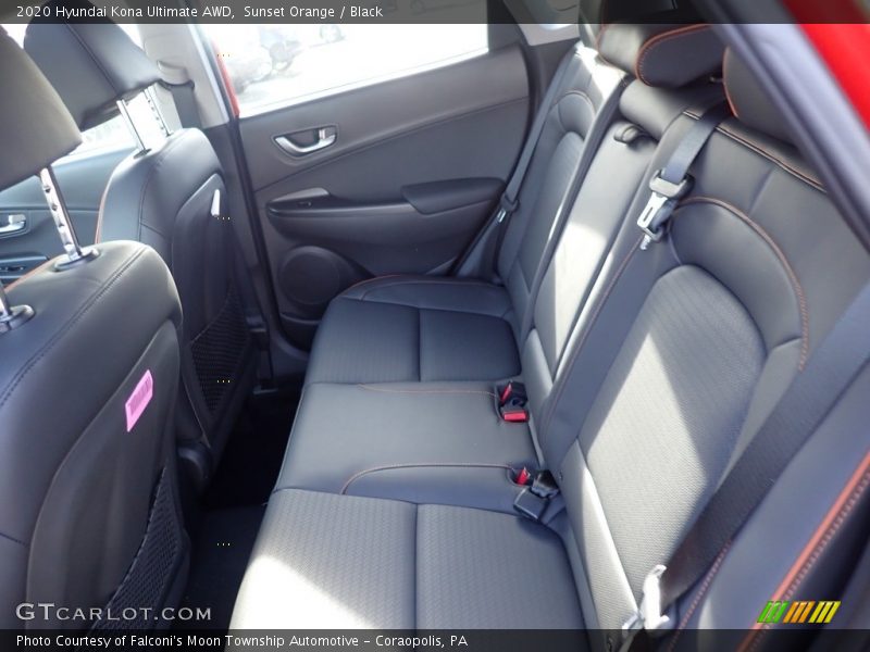 Sunset Orange / Black 2020 Hyundai Kona Ultimate AWD