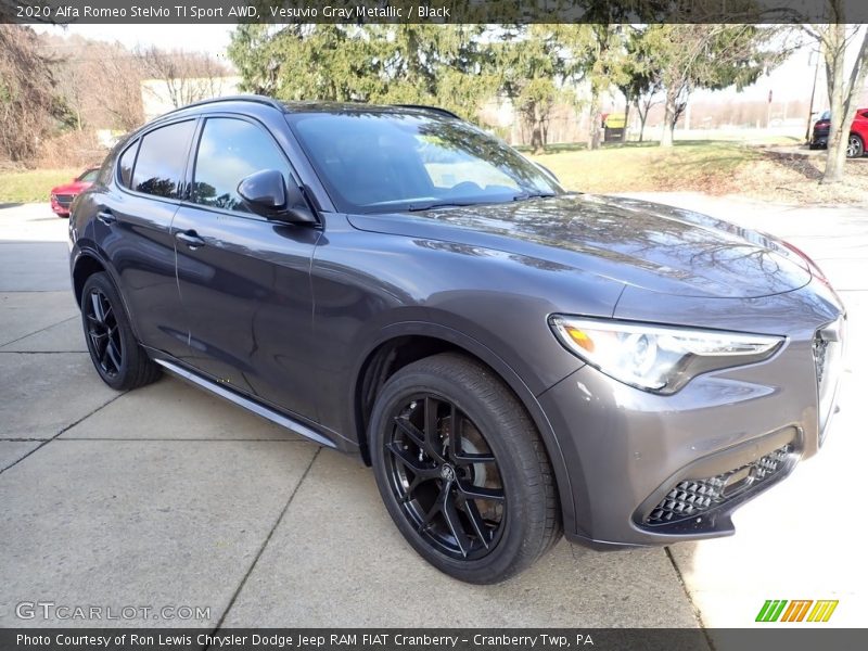 Vesuvio Gray Metallic / Black 2020 Alfa Romeo Stelvio TI Sport AWD