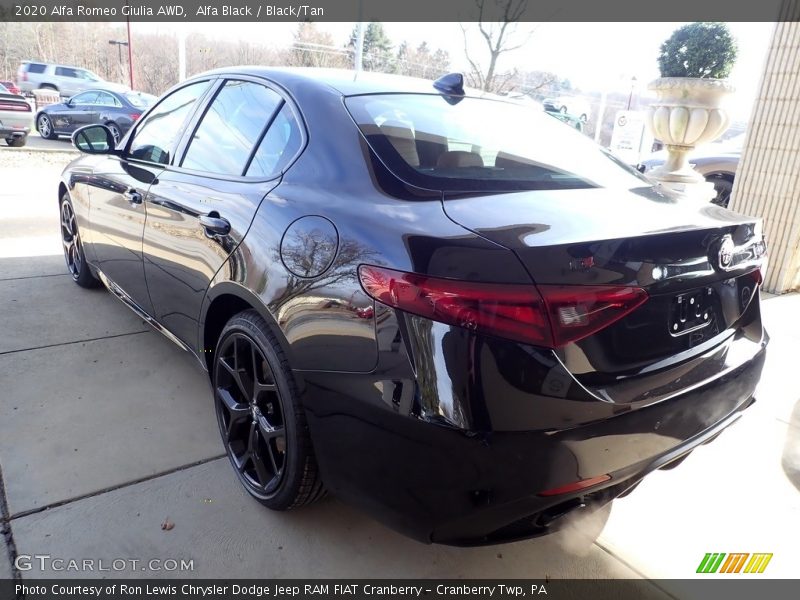 Alfa Black / Black/Tan 2020 Alfa Romeo Giulia AWD