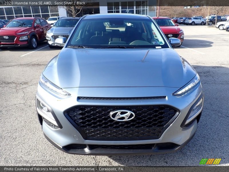 Sonic Silver / Black 2020 Hyundai Kona SE AWD