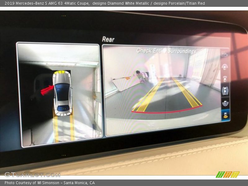 designo Diamond White Metallic / designo Porcelain/Titian Red 2019 Mercedes-Benz S AMG 63 4Matic Coupe