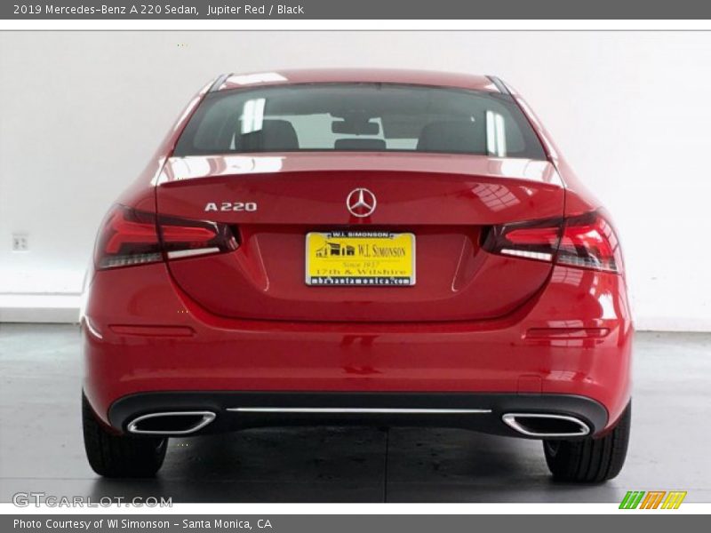 Jupiter Red / Black 2019 Mercedes-Benz A 220 Sedan