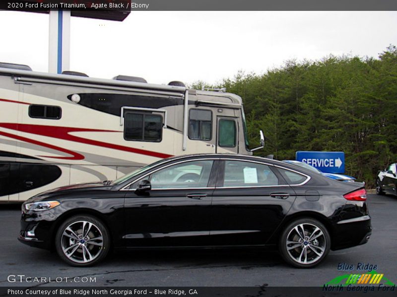 Agate Black / Ebony 2020 Ford Fusion Titanium