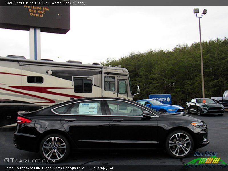 Agate Black / Ebony 2020 Ford Fusion Titanium