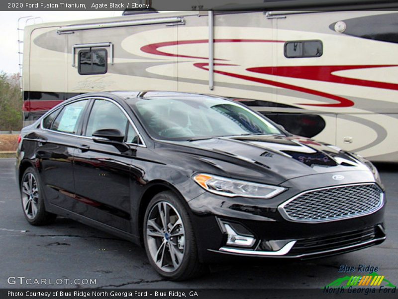 Agate Black / Ebony 2020 Ford Fusion Titanium