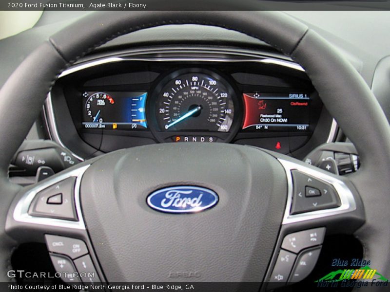 Agate Black / Ebony 2020 Ford Fusion Titanium