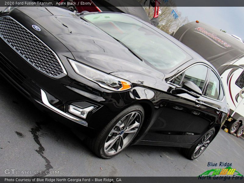 Agate Black / Ebony 2020 Ford Fusion Titanium