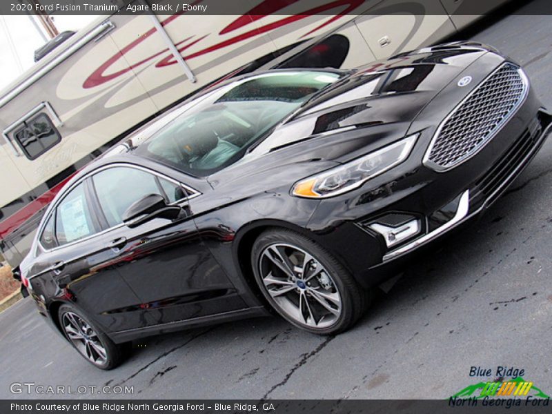 Agate Black / Ebony 2020 Ford Fusion Titanium