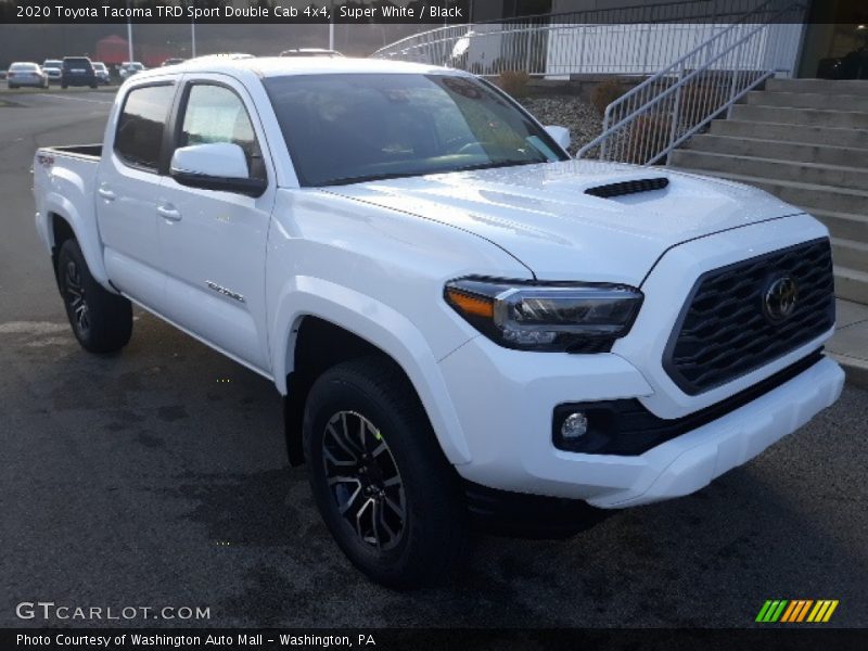 Super White / Black 2020 Toyota Tacoma TRD Sport Double Cab 4x4