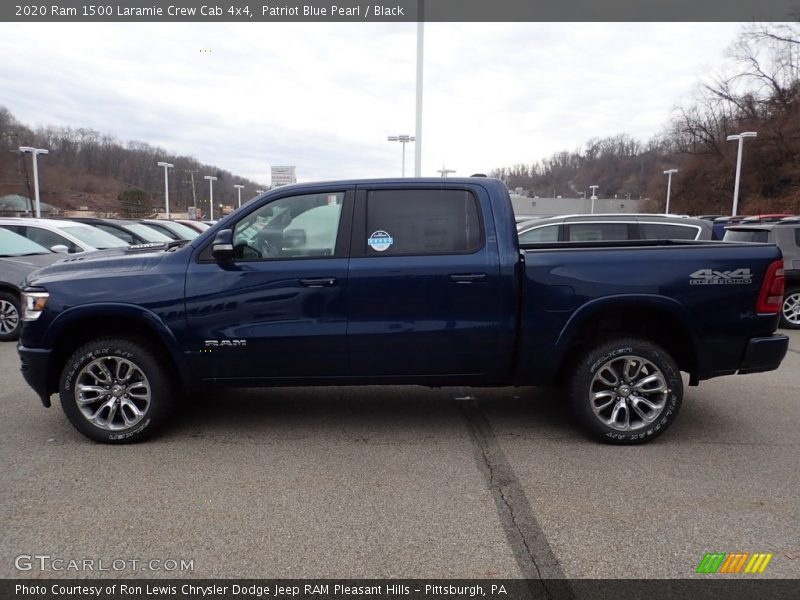 Patriot Blue Pearl / Black 2020 Ram 1500 Laramie Crew Cab 4x4