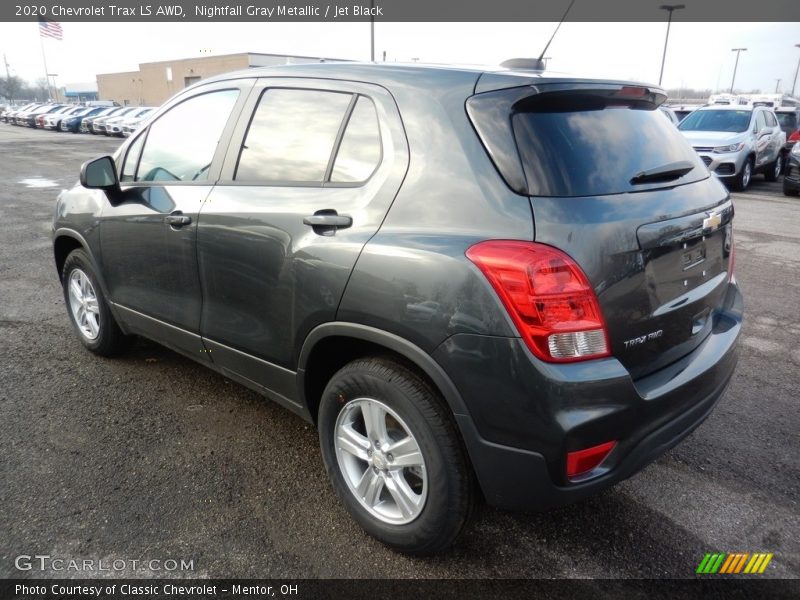 Nightfall Gray Metallic / Jet Black 2020 Chevrolet Trax LS AWD