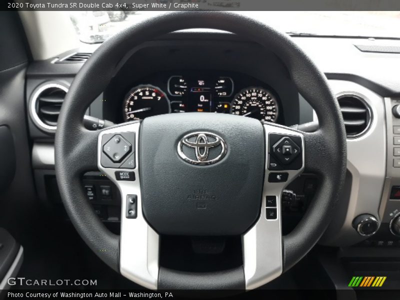 Super White / Graphite 2020 Toyota Tundra SR Double Cab 4x4