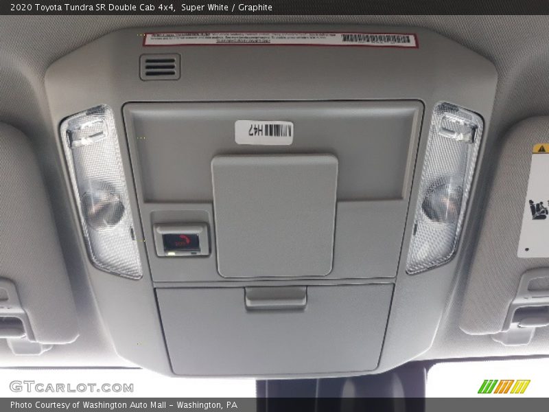 Super White / Graphite 2020 Toyota Tundra SR Double Cab 4x4