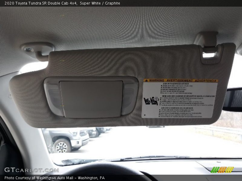 Super White / Graphite 2020 Toyota Tundra SR Double Cab 4x4