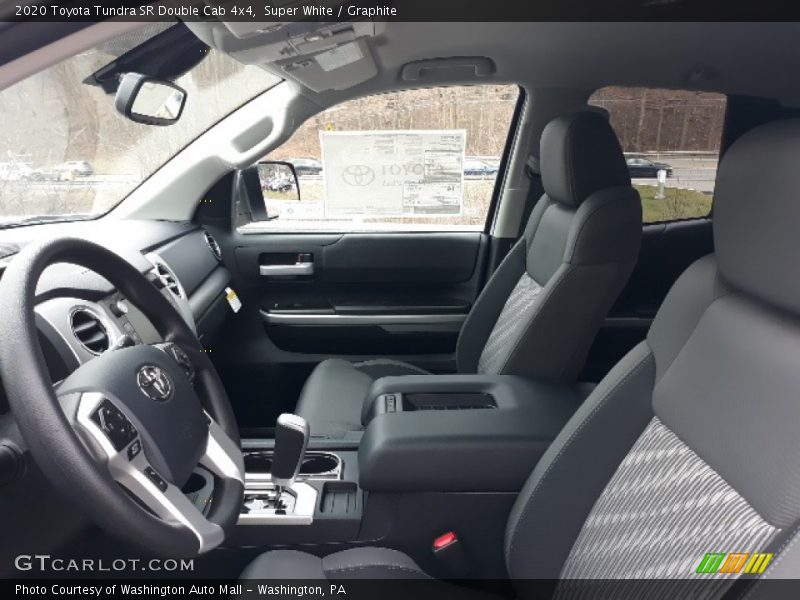 Super White / Graphite 2020 Toyota Tundra SR Double Cab 4x4