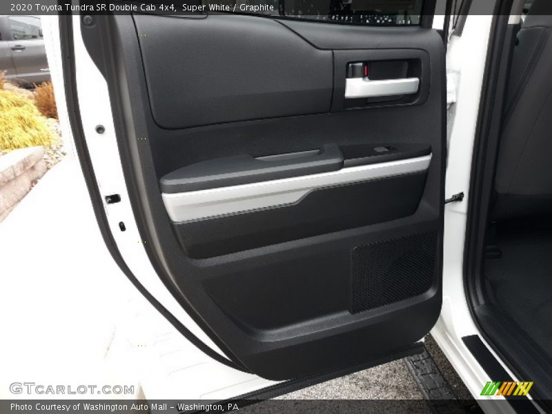 Super White / Graphite 2020 Toyota Tundra SR Double Cab 4x4