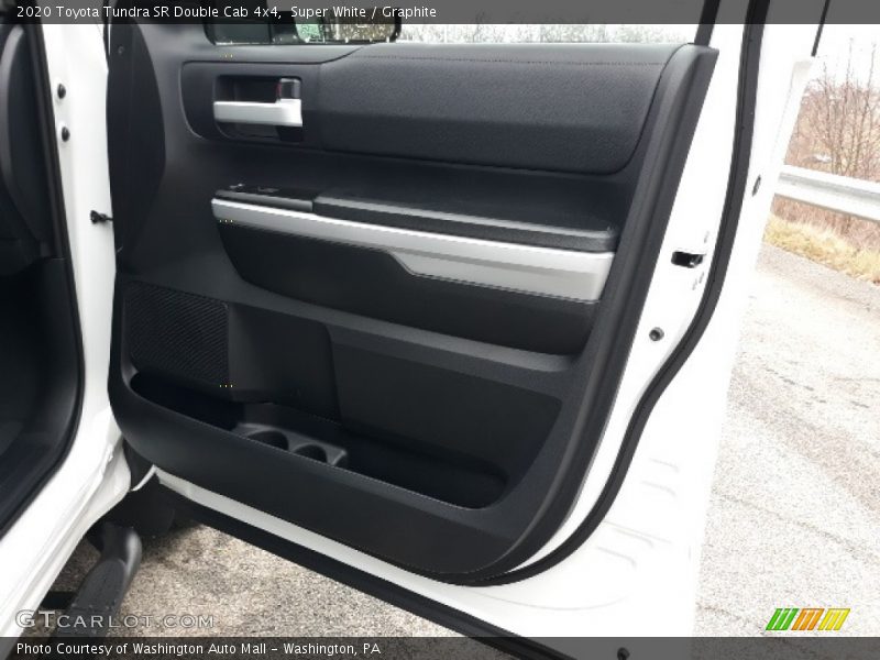 Super White / Graphite 2020 Toyota Tundra SR Double Cab 4x4