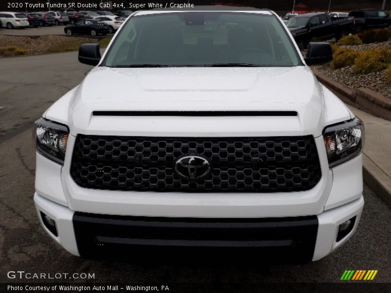 Super White / Graphite 2020 Toyota Tundra SR Double Cab 4x4