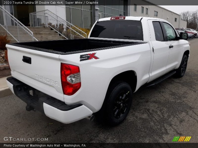 Super White / Graphite 2020 Toyota Tundra SR Double Cab 4x4