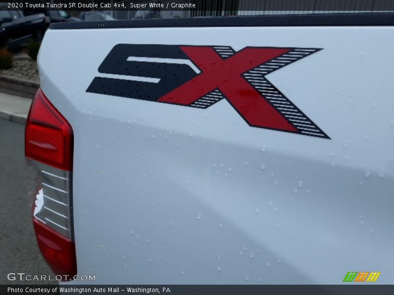 Super White / Graphite 2020 Toyota Tundra SR Double Cab 4x4