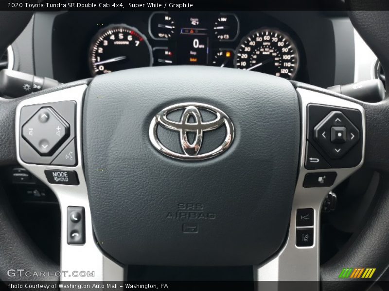 Super White / Graphite 2020 Toyota Tundra SR Double Cab 4x4