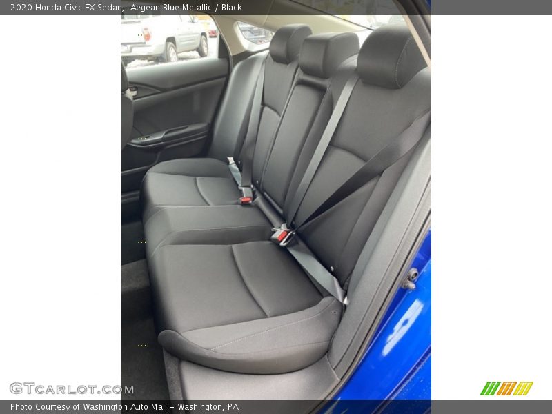 Aegean Blue Metallic / Black 2020 Honda Civic EX Sedan