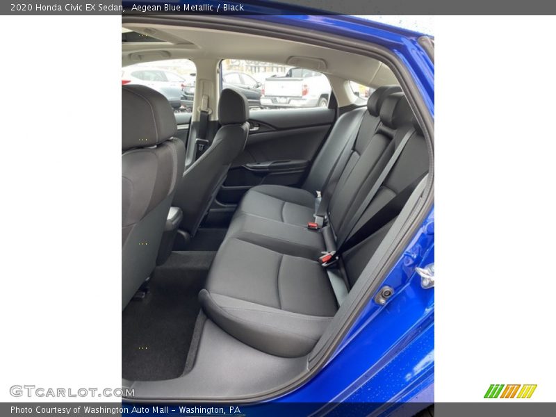 Aegean Blue Metallic / Black 2020 Honda Civic EX Sedan