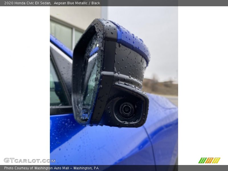Aegean Blue Metallic / Black 2020 Honda Civic EX Sedan