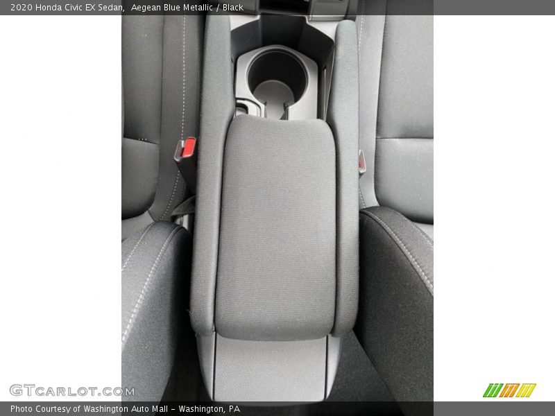 Aegean Blue Metallic / Black 2020 Honda Civic EX Sedan