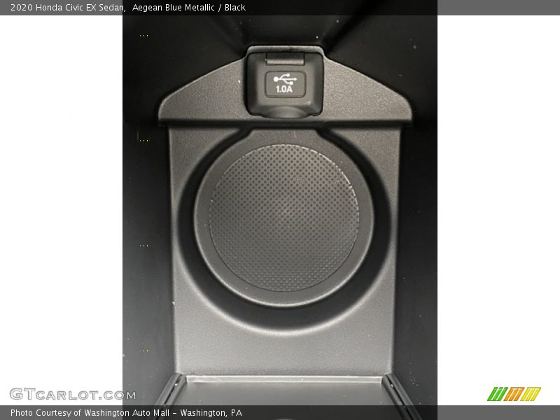 Aegean Blue Metallic / Black 2020 Honda Civic EX Sedan
