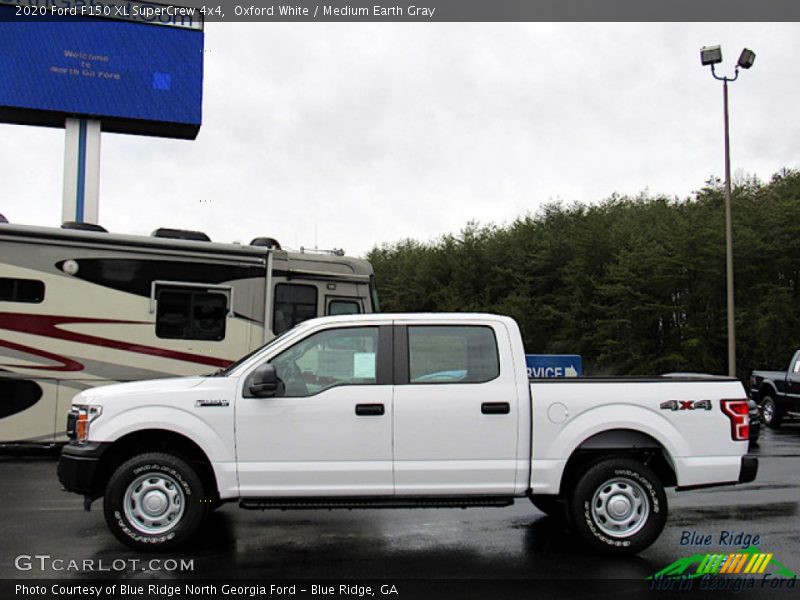 Oxford White / Medium Earth Gray 2020 Ford F150 XL SuperCrew 4x4